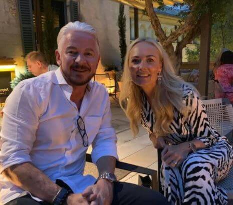 Christopher Hodgson with his beautiful wife, Jessica.